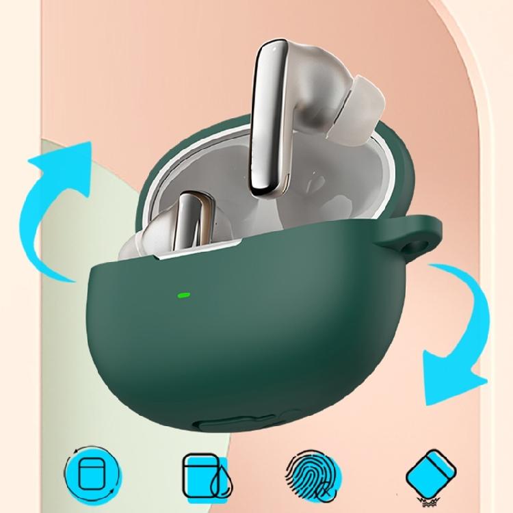 Защитный чехол-футляр для зарядки наушников MeloBuds N70I N70 из жидкого силикона, полнотелый с боковым зажимом и индикатором состояния