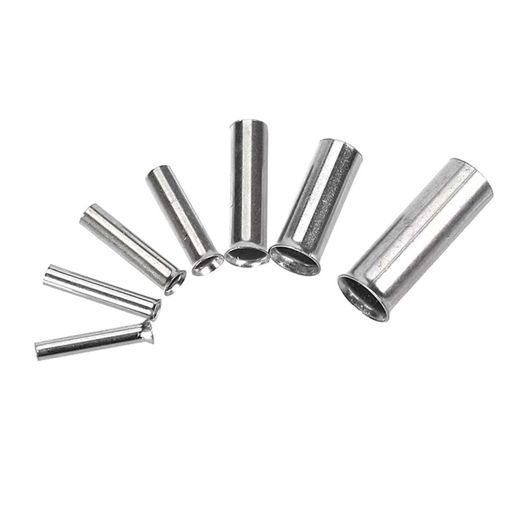 Неизолированные кабельные гильзы Универсальный набор наконечников для проводов Медные обжимные клеммы для концов проводов 600 шт./набор