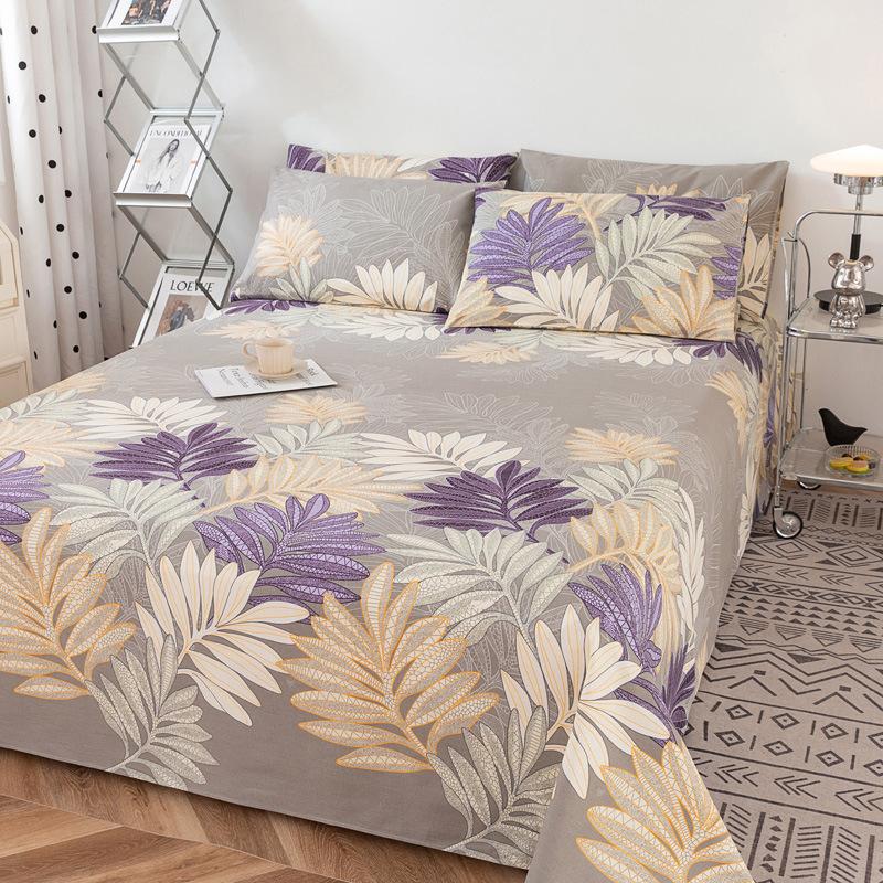 Оптовая продажа 100% хлопок старые грубые тканые простыни чистый хлопок кан одинарный комплект из трех предметов одинарная мягкая циновка студенческое общежитие циновка