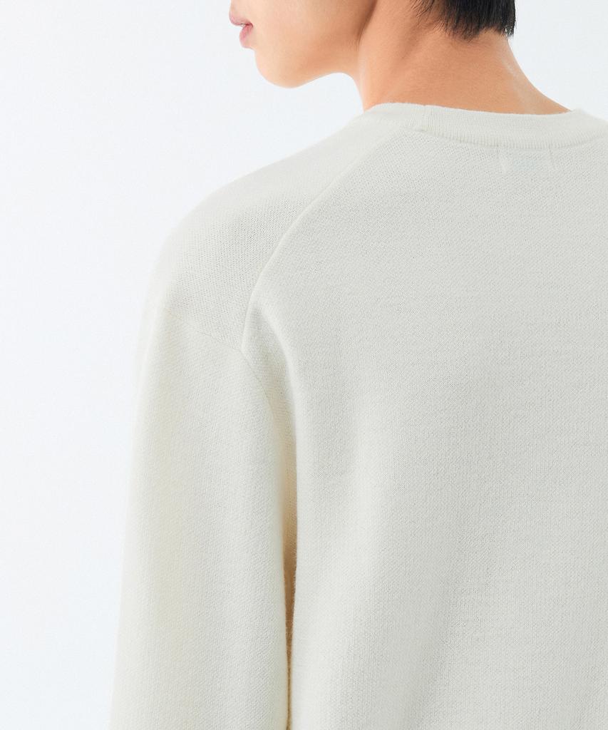 MUSINSA STANDARD Minimal Crew Neck Knit [Cream]