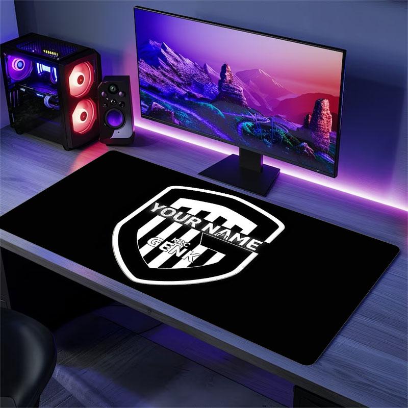 Custom Name,KRC Genk Mouse Pad, Large Gaming Desk Mat, Non-slip XXL Mousepad for Laptop & Tablet, Mini PC Playmat with Stitched Edges