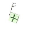 Square 4 Buttons Keyboard Key Chain Macaron Color Fidget Clicker Bag Charms  Leisure Time