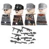 Военный Солдат Фигурка из Строительных Блоков Британские США Снежный Камуфляж Войска MP40 M1A1 Аксессуары для Мотоцикла Игрушки Подарок Кирпич Z02