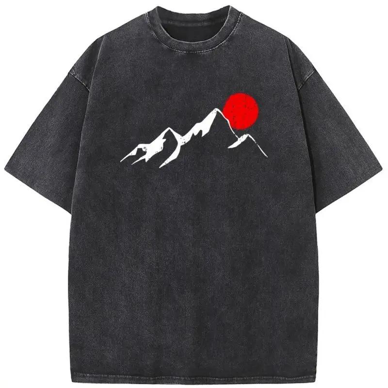 European and American Washed Retro Funny Fish Bone Cartoon Mechanical Printing Hip Hop Short Sleeve Loose T-shirt Top