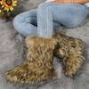 2024 Women's Winter Boots, Women's Fluffy Plush Warm Snow Boots, Luxury Shoes, Women's Fur Boots, 2024able Winter Shoes