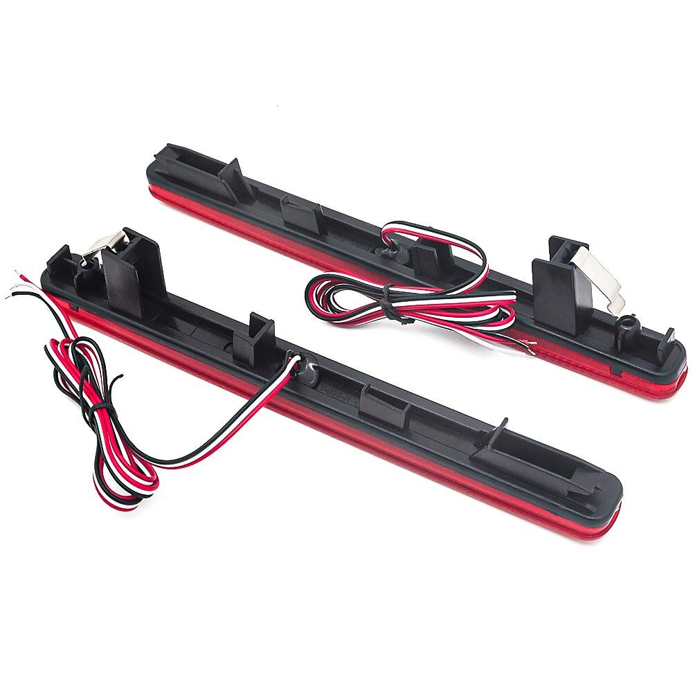 Red LED Bumper Reflector Lights For 09-14 Acura TSX (For Euro Accord) Function As Tail,Brake & Rear Fog Lamps Turn Lights