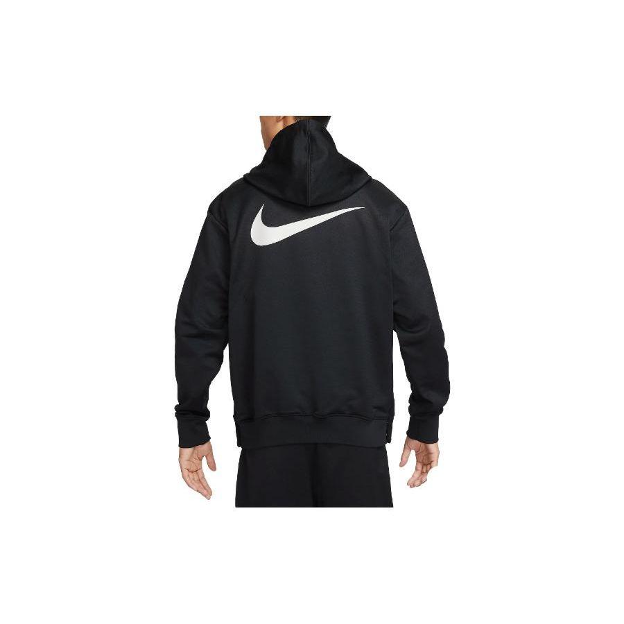 Nike Однотонная куртка с капюшоном на молнии с логотипом и принтом, мужские куртки, черные FB7116-010