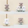 Adorable Plush Teddy Bear Keychain Pendant Soft Toy Cute Cartoon Bag Charm