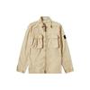 Ss22 Double Pocket Washed Long Sleeve Jacket Men Jackets Khaki 7615114WN-V0190