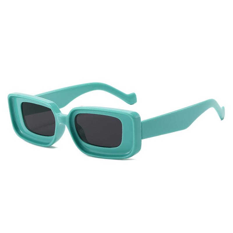 New square sunglasses, European and American personalized candy color square retro rectangular fashion sunglasses for women