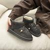 Thick-soled thickened snow boots for women's 2025 autumn new Northeast thick velvet warm foreign style versatile women's snow cotton shoes