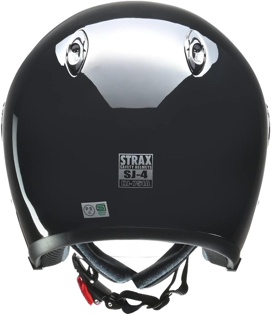 LEAD Motorcycle Helmet Jet STRAX Black BIG Less Than SJ-4 63~64cm