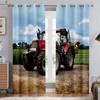 Cool Tractor 3d Printed Curtains Living Room Balcony Bedroom Kitchen Decorative Curtains Home Decoration Rod Pocket Curtains