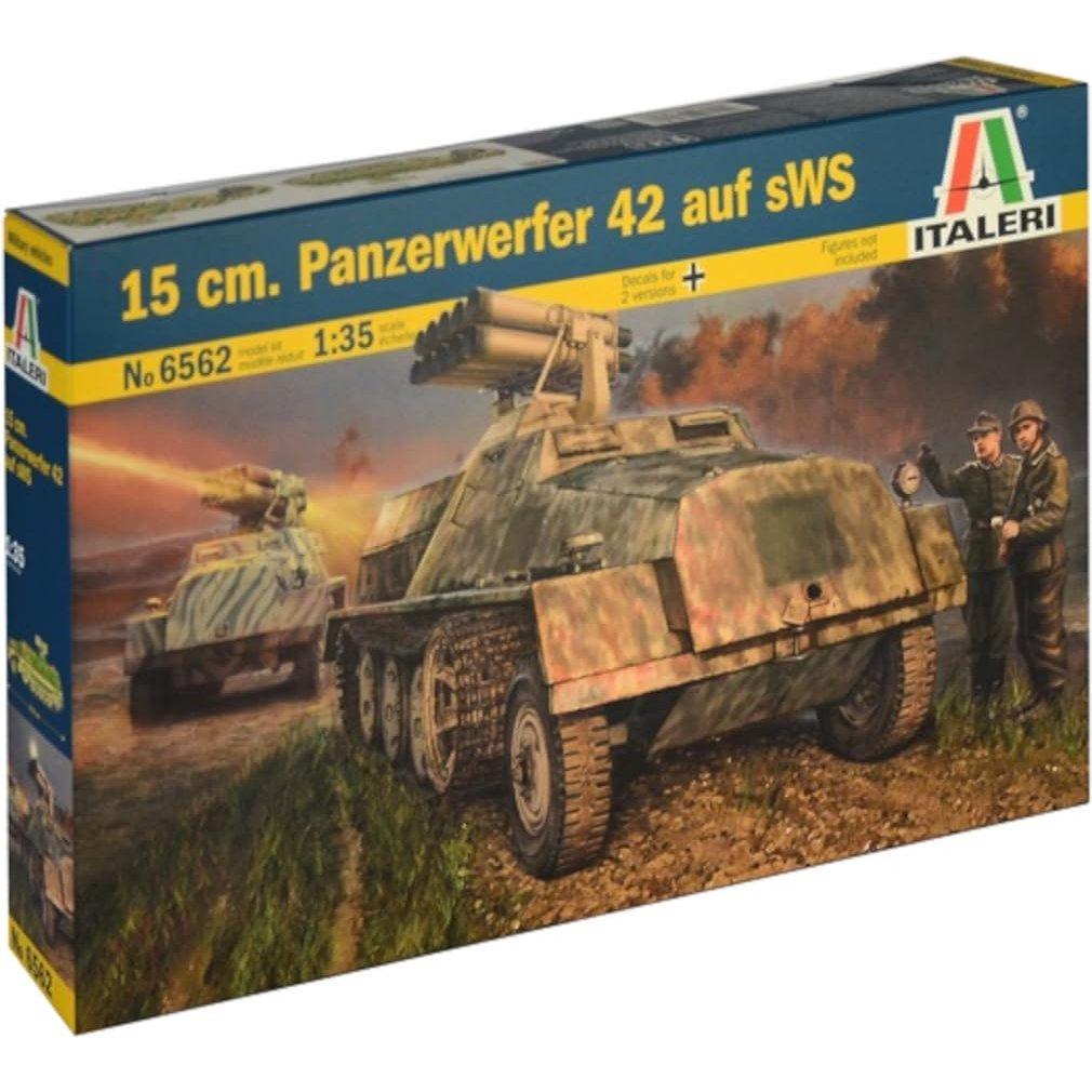 PLATZ Italeri 1/35 Немецкая 15cm Panzerwerfer 42 на sWS Военный Транспортёр WW2 Пластиковая Модель Сборная IT6562