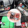 CZC AUTO Battery Terminals Color Coded Set Top Post Connectors Clamps with Matching Anti Corrosion Felt Fiber Washers for Car Truck Vehicle Ship Boat
