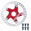 203mm Floating Disc Six Bolts Bicycle Mountain Bike Brake Disc Cycling Accessory(redsilver )