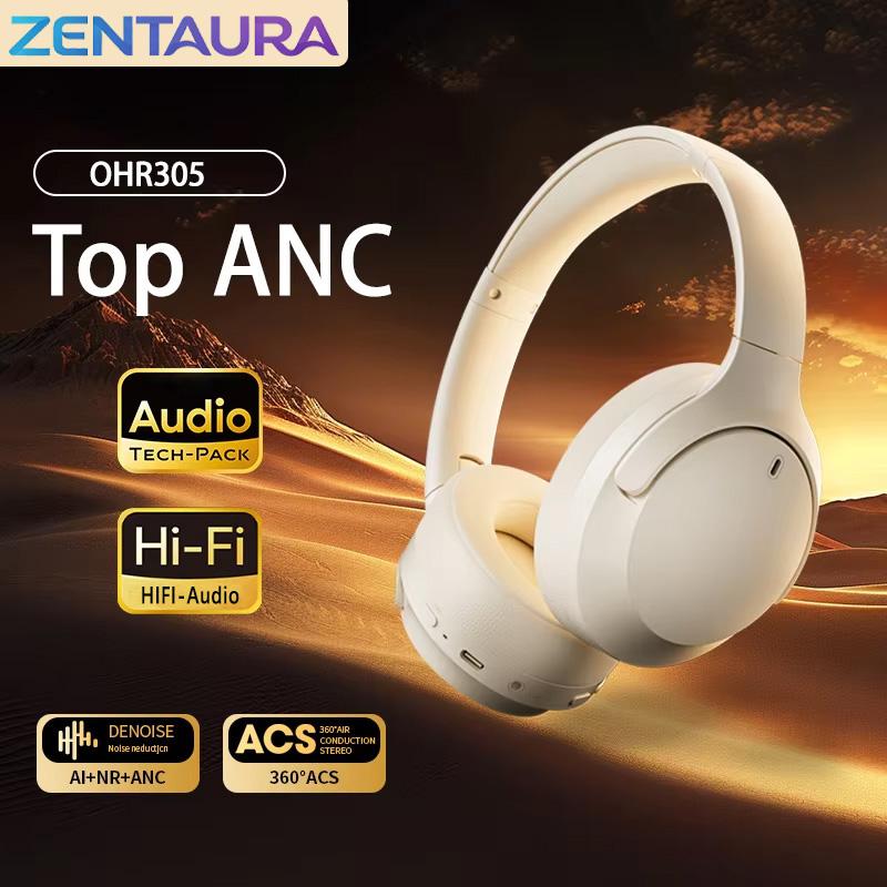 ZENTAURA Headphones Wireless Earphones Head Tracking 3D Spatial Audio Bluetooth 5.4 HIFI Headset ENC HD Mic Low-Latency