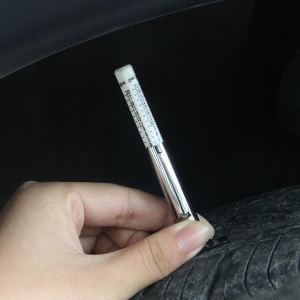 0‑25mm Car Tire Depth Gauge Tester Portable Car Tyre Measuring Tool Tire Depth Gauge 0‑25mm Tire Depth Gauge