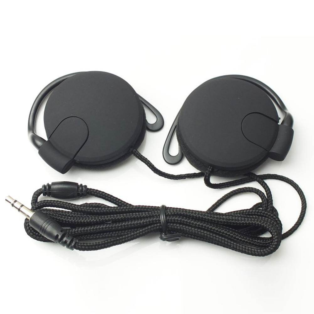 Модный ушной крючок Mega Bass 3,5 мм для наушников с шумоподавлением для ПК / мобильного телефона