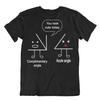Math Teacher Acute Angle Funny Wordplay Math T‑Shirt