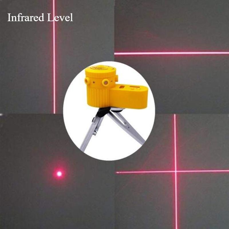 Недавно модернизированный многофункциональный лазерный уровень для керамической плитки с инфракрасным лучом и кронштейном для литья, линейный битер, может вращать бытовой уровень
