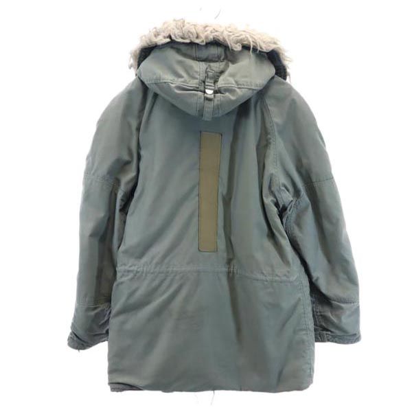 US AIR FORCE N-3B Vintage Military Jacket Khaki Fur Hood Men's Used