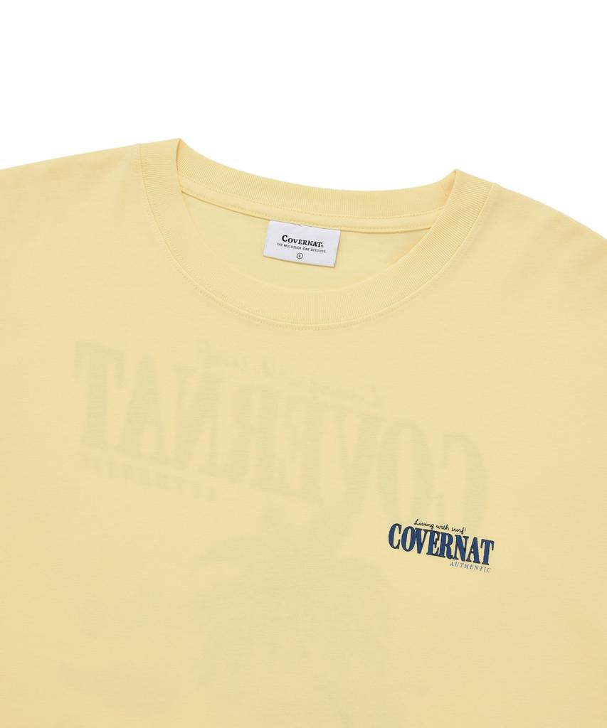COVERNAT Beach Hawaiian T-Shirt Yellow