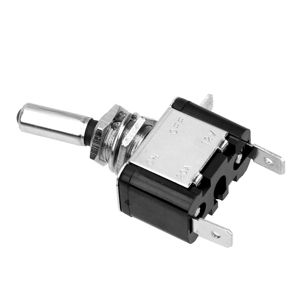 Тумблер 1 шт. 12 В 20 А с защитной крышкой Внутренние детали автомобиля Авто крышка светодиодная лампа светодиодный переключатель универсальный контроль вкл/выкл SPST тумблер кулисный переключатель