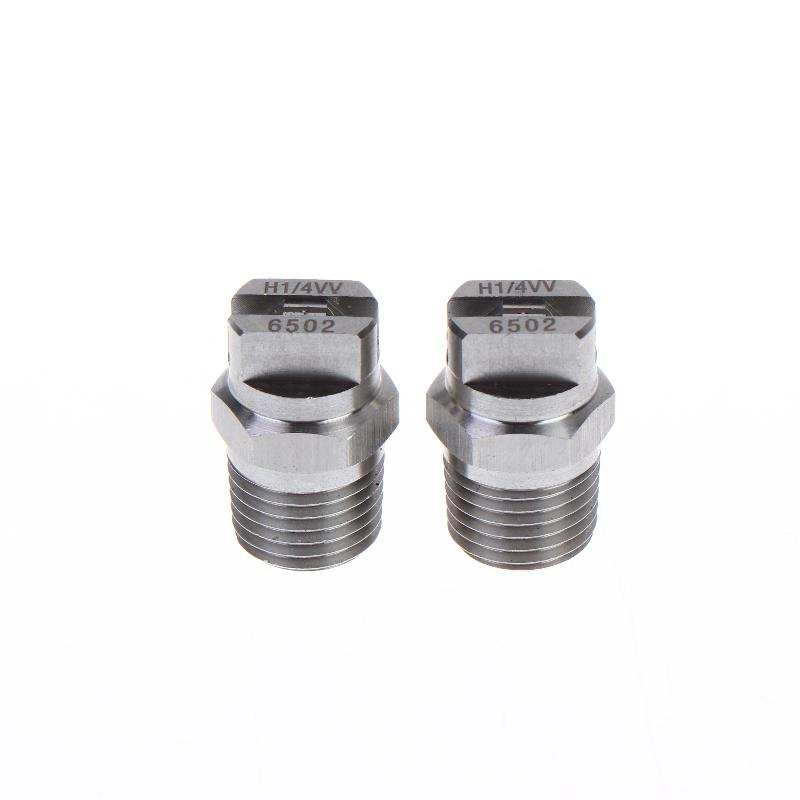 2Pcs Bspt High Pressure Flat Fan Nozzle 65 Degree Hvv Water Spray Nozzle For Cleaning