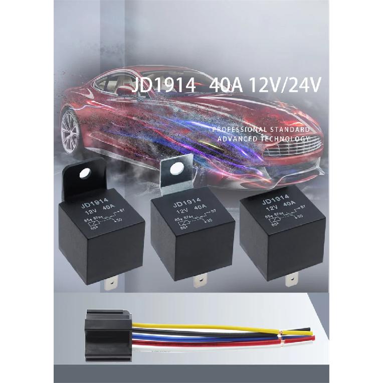 80A/60A 50A/30A 12V Waterproof Automotive Relay With Socket 5-Pin Relay Switch For Marine Automotive Fan Multi-purpose Relay kit