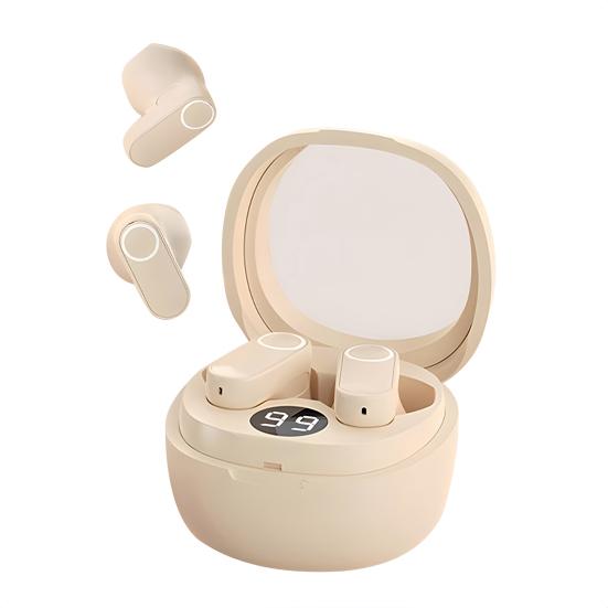 1 Pair Wireless Earphone Half-in-Ear Noise Canceling HiFi Sound Bluetooth-compatible 5.3 Earbuds Sports Running Headphone Earpiece