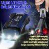 Portable Mini LED Flashlights USB Rechargeable EDC Flashlight with Battery Display Magnetic Working Light 7 Modes Fishing Torch