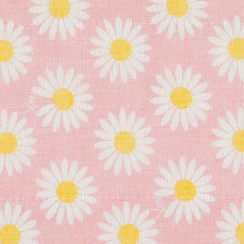 Shirayuki Fukin (Shirayuki Dishcloth) Yuzen Pattern, Made In Japan, Chlorine Bleach Safe, Soft To the Touch, Daisy/Shell Pink