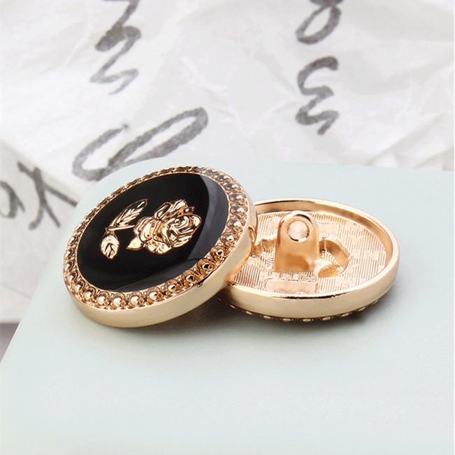 10pcs Pretty Plating Buttons Square Round Buttons Coat Windbreaker Sweater Accessories Various Styles DIY Sewing Supplies