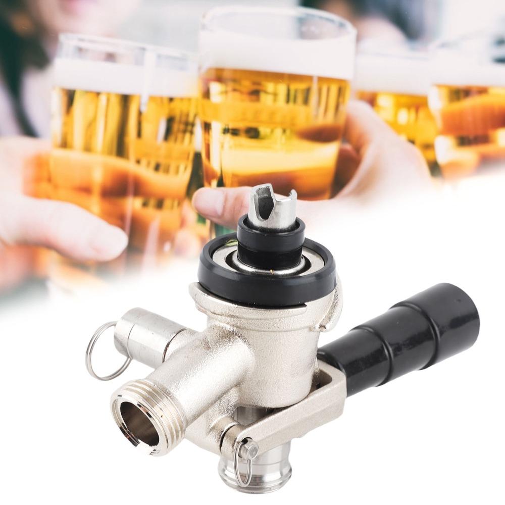 7 piece S Type Draft Beer Dispenser Silver Keg Coupler S Type Durable Check Valve  Brewing System