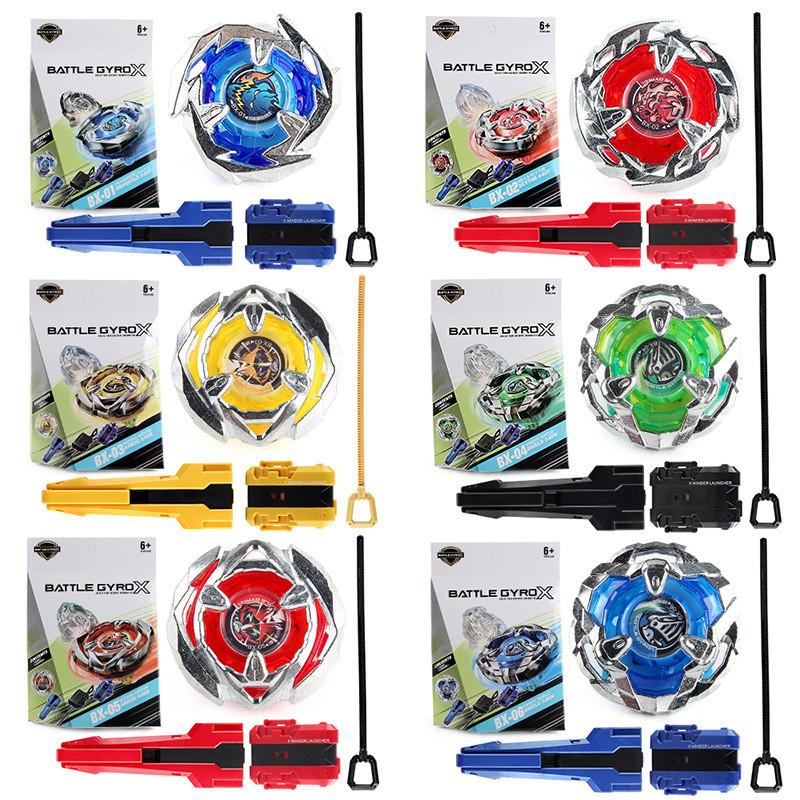 Premium Z Brand Shattering Gyro X Series 6 Designs Bx Gyro Boxed Warfare Gyro With Launcher Handle Heavy-duty Build Z/bx03-b Boxed 164g