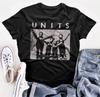 Футболка группы The Units Сан-Франциско Синт-панк крикуны Deaf Club цифровой Унисекс футболка