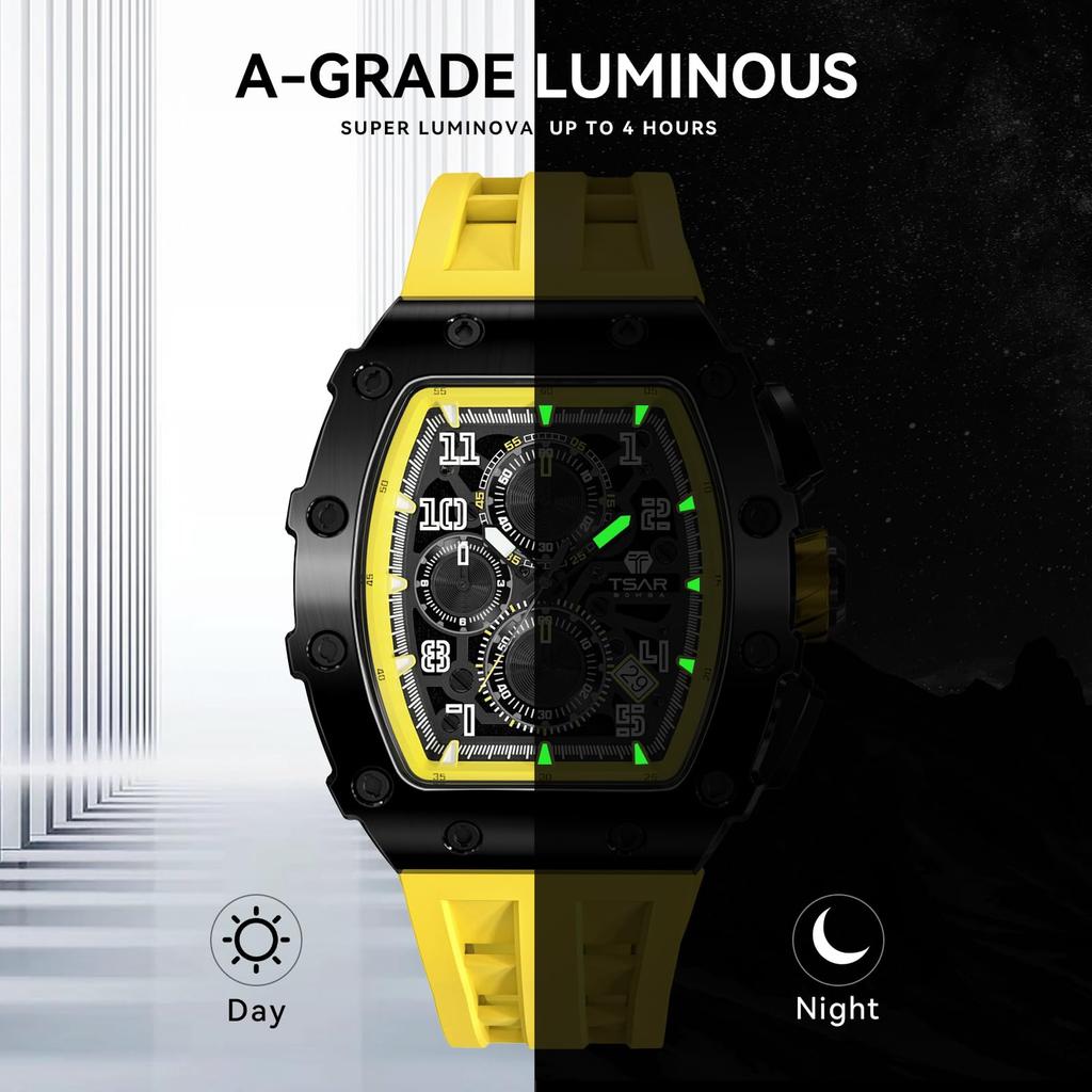 TSAR BOMBA Часы наручные часы 5ATM водонепроницаемые типа Tonneau часы Tokei бизнес нержавеющая сталь спортивные роскошные модные повседневные часы бочкообразная форма