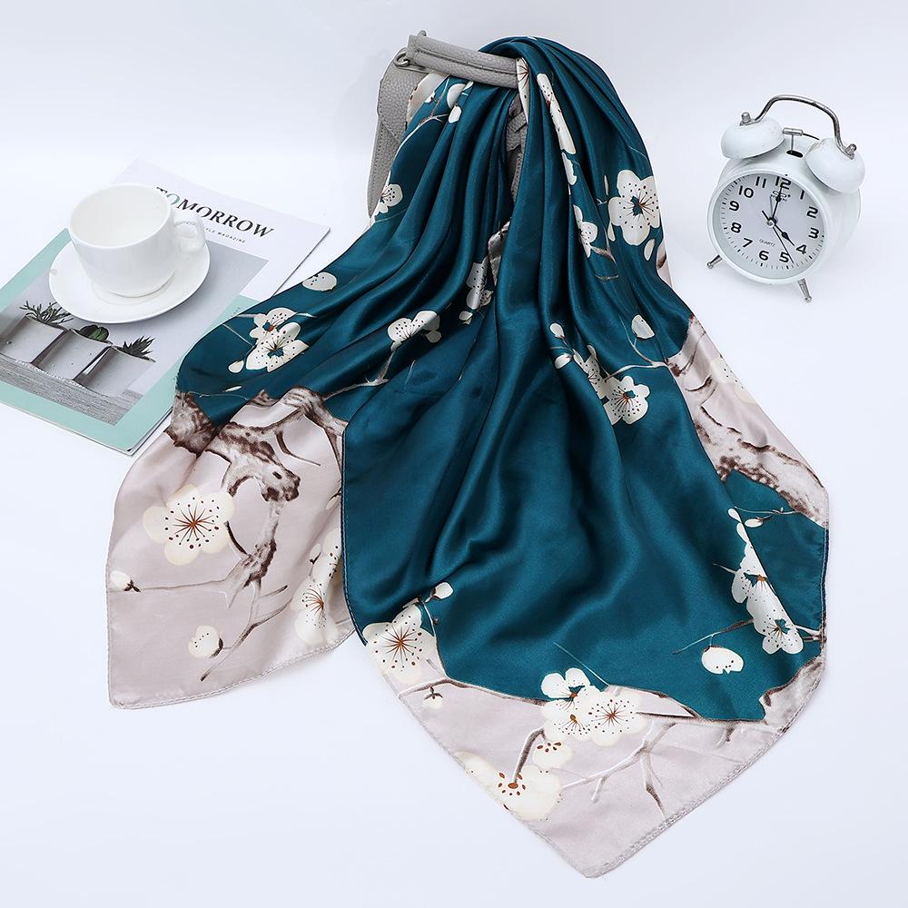 High-quality Luxurious Silk Scarves Headband Scarfs Neck Scarf For Women Chain Silk Scarf Women's Decorative Shawl