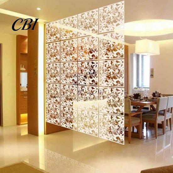 Living Room Decor Panel 5Pcs Hanging Divider Panel, Hollow Flower Butterfly Bird Wall Screen, Hummingbird Square Decorative Partition for Home Office
