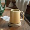 Уменьшающий пламя заваренный чай Ребро Кунжутная глазурь Керамическая офисная кофейная чашка Большая чашка для завтрака Экспорт