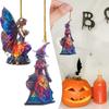 Halloween Witch Pendant Car Hangings Halloween Christmas Tree Hangings Gorgeous Witch Pendant Ornaments Interior Decor Wholesale