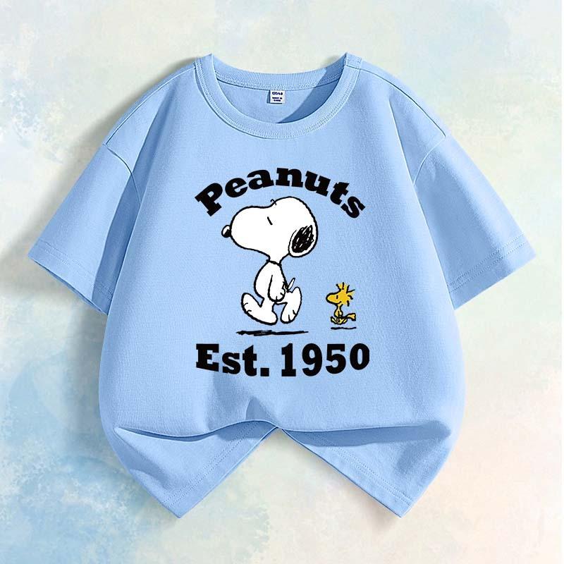 Детская модная одежда Snoopy Футболка для мальчиков