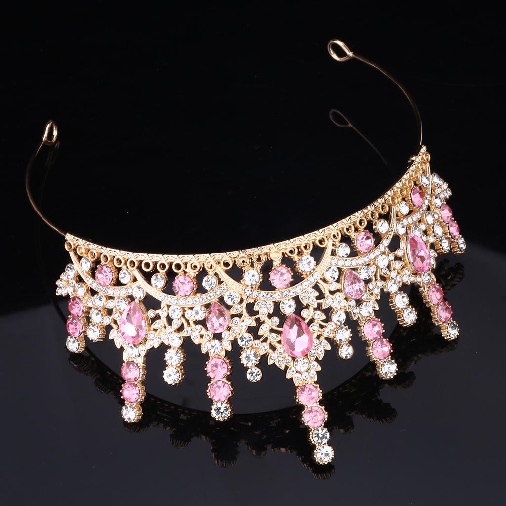 Принцесса Хрустальная Корона Тиара Девочки День Рождения Повязка на Голову Выступление Подиум Платье Аксессуары Королева Корона Королевы