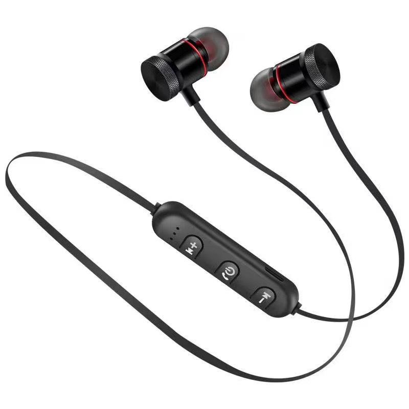 Беспроводная Bluetooth-гарнитура спортивного типа с шейным ободом, с двойными внутриканальными наушниками и длительным временем работы в режиме ожидания