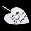 Vintage Love Heart Shape Daddy Here Comes Mummy Wedding Party Wooden Hanging Sign Plaque Gift