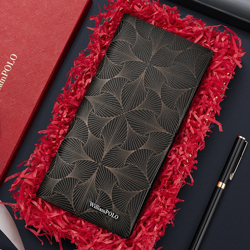 WILLIAMPOLO мужской длинный кошелек ID Card Holder Элитный брендовый кожаный мужской кошелек кошелек для карт для мужчин кошельки праздничные подарки