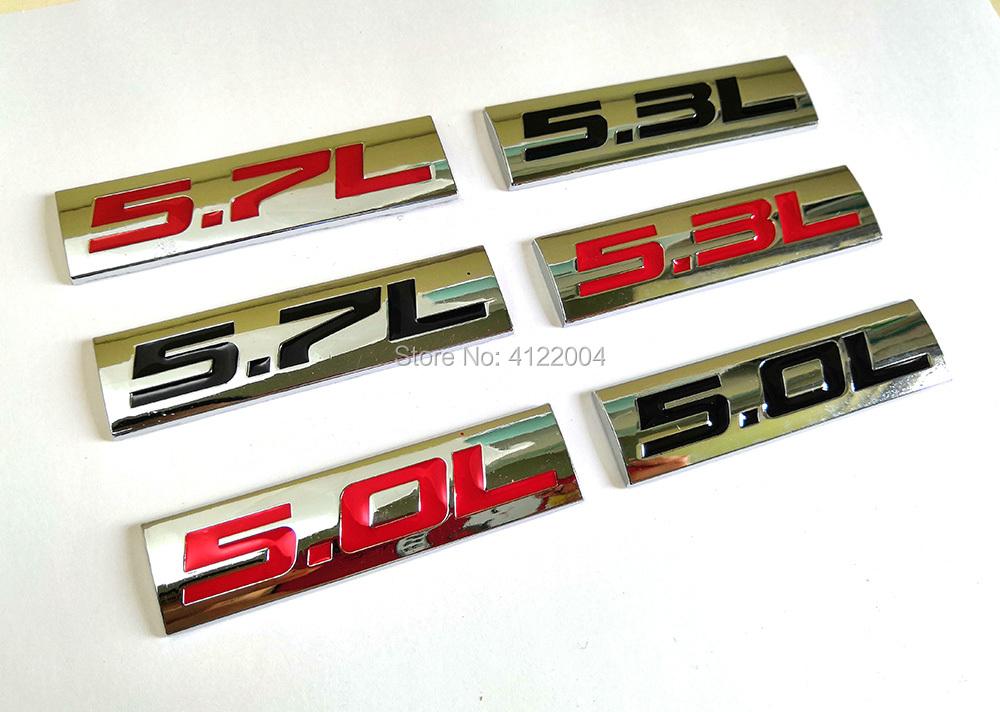 5.0L 5.3L 5.7L Energy Emblem Trunk Sticker Decal For CHEVROLET FORD DODGE TOYOTA HONDA GMC ld2