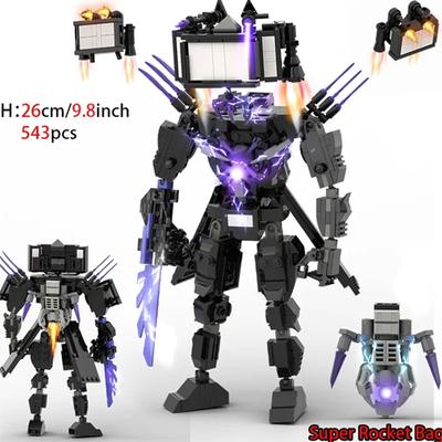 Moc Skibidi Туалет Фигурки Модель Строительные Блоки Camerman Titan Speakerman Surveillance Man TVMan Мальчики Игрушки Для Детей Подарки