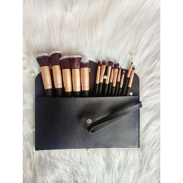 Super Large Hot-Selling 14-Piece Long Handle Makeup Brush Set Blush Brush Eyeshadow Brush Loose Powder Brush Foundation Brush Complete Set